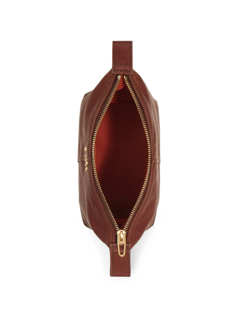 BIMBA Y LOLA Kleine Trapecio gecoate make-uptas Bruin