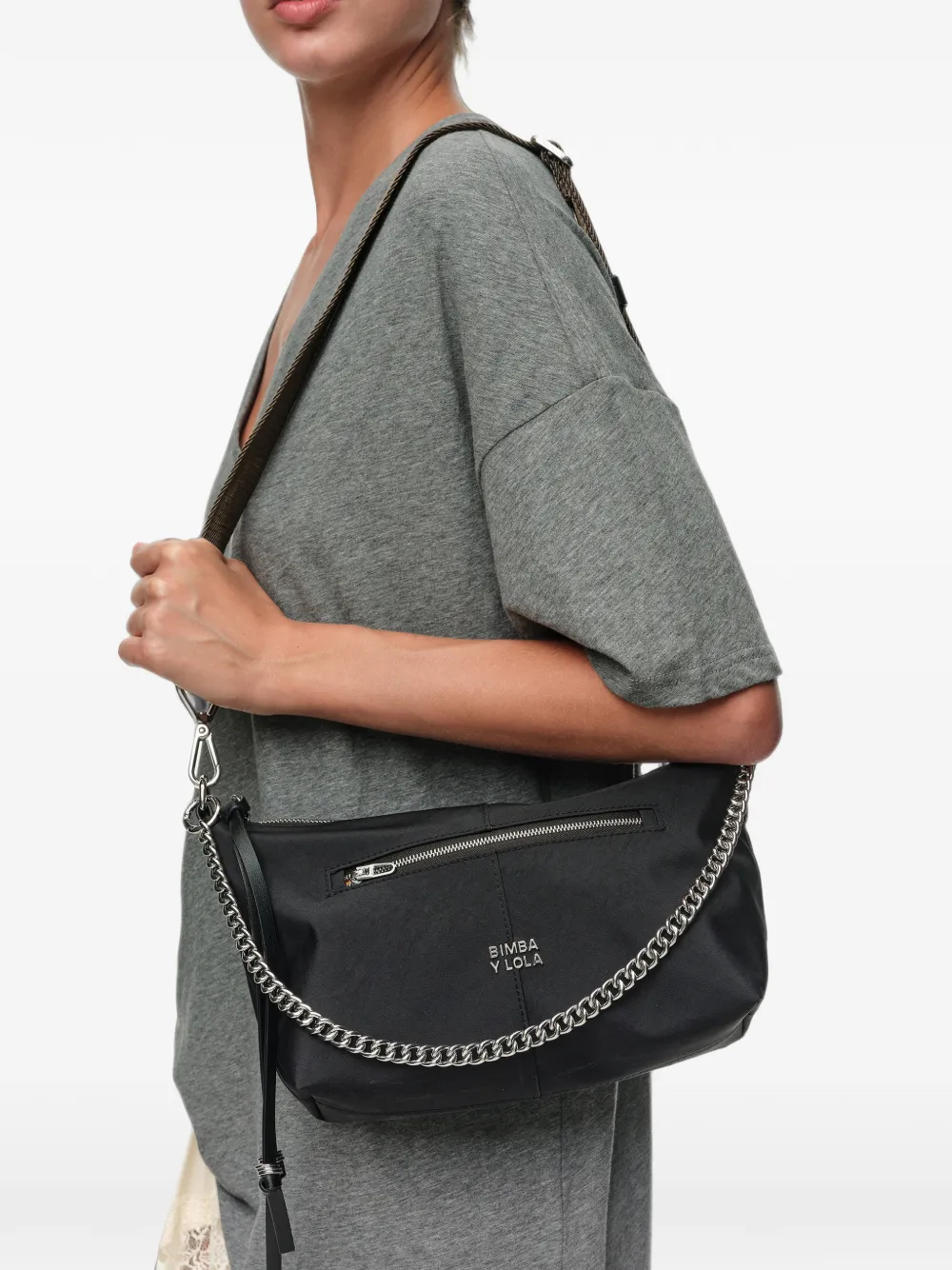 BIMBA Y LOLA Grote Madrid tas Zwart