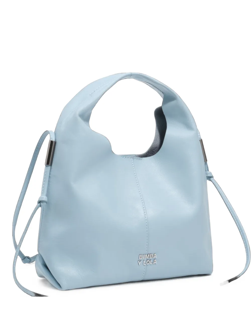BIMBA Y LOLA small sky blue leather paper bag · OS