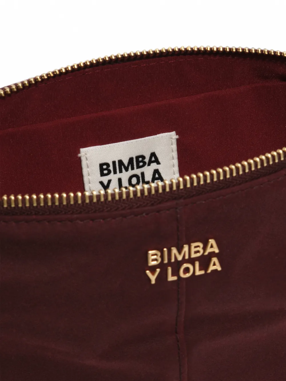 BIMBA Y LOLA Medium Trapecio gecoate make-uptas Rood