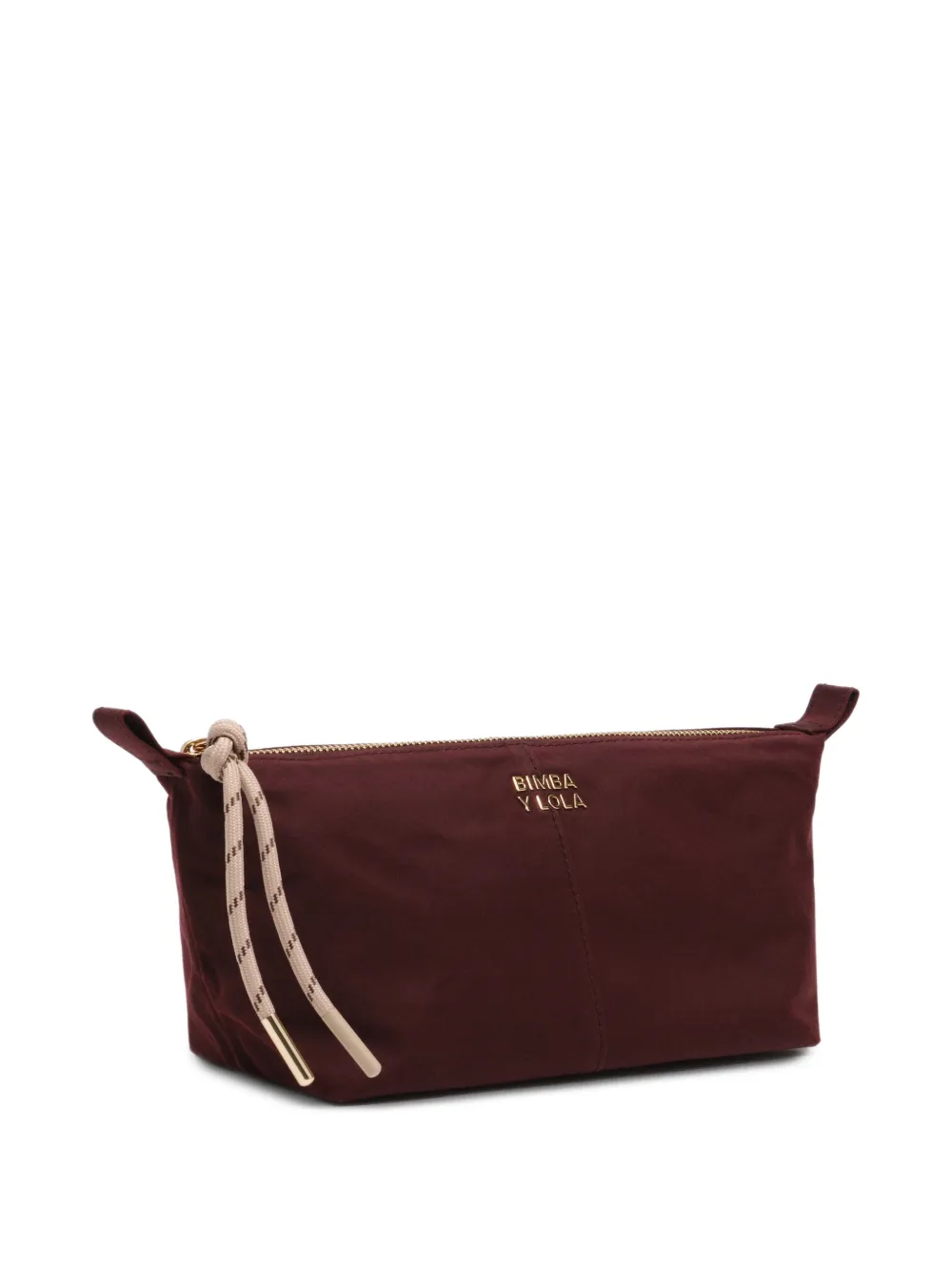BIMBA Y LOLA medium burgundy coated trapecio make-up case - Rosso