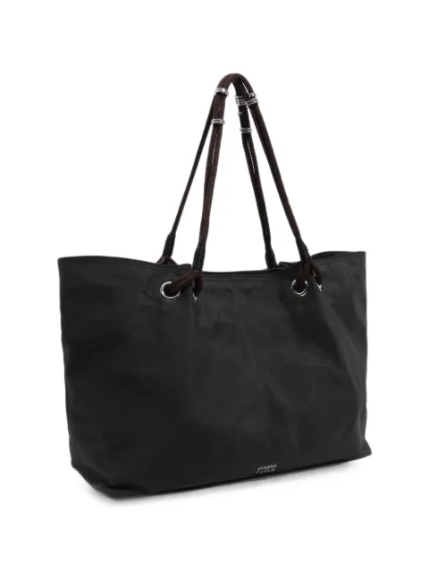 BIMBA Y LOLA grand sac à main en nylon noir