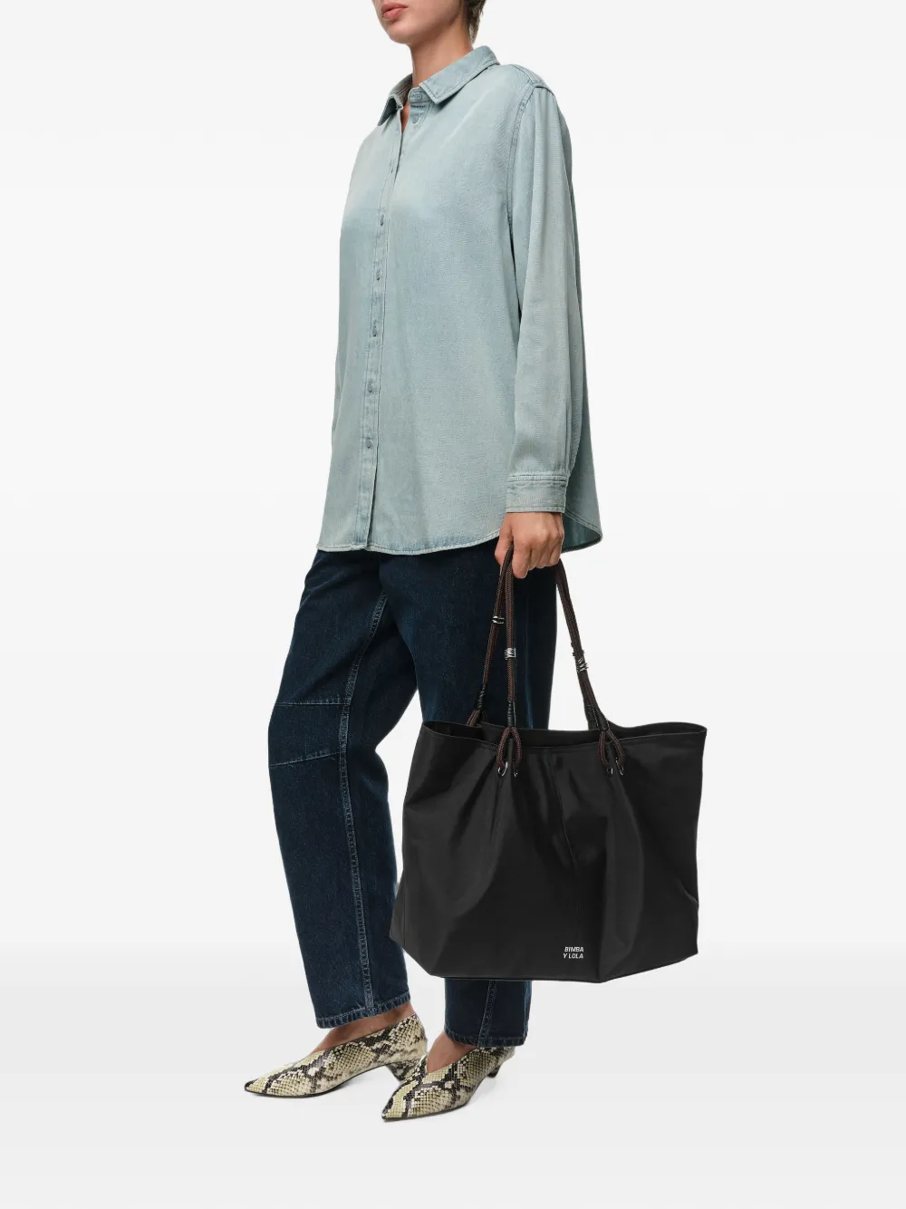 BIMBA Y LOLA Maxi-shopper Zwart