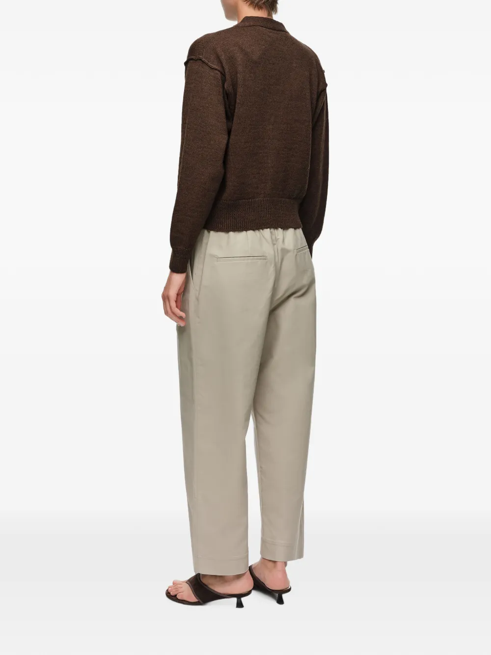 BIMBA Y LOLA Straight plooibroek Beige