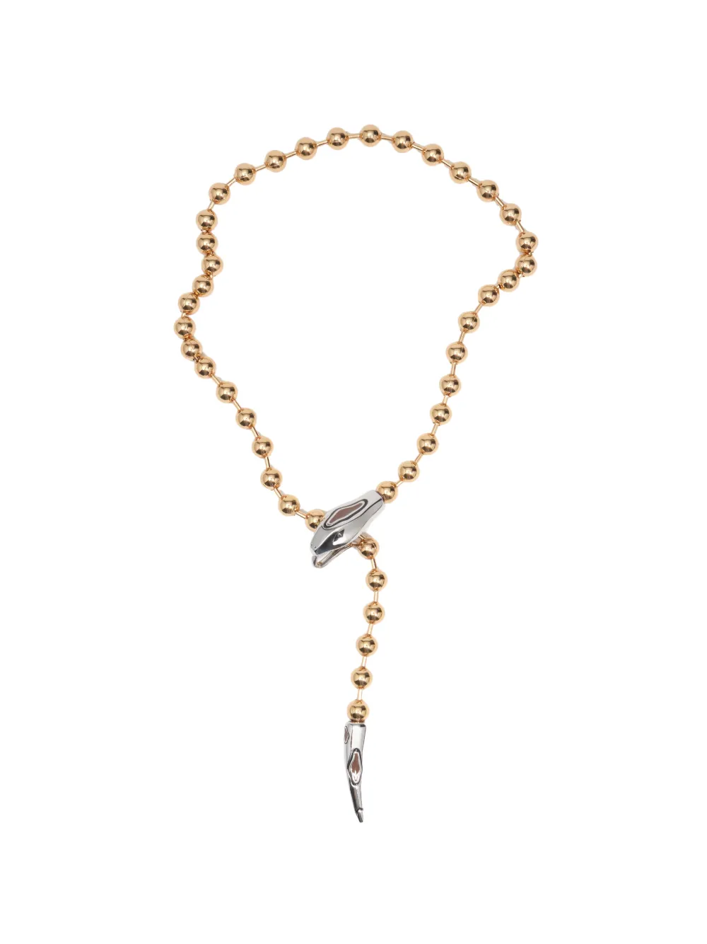 BIMBA Y LOLA gold chain necklace with snake head