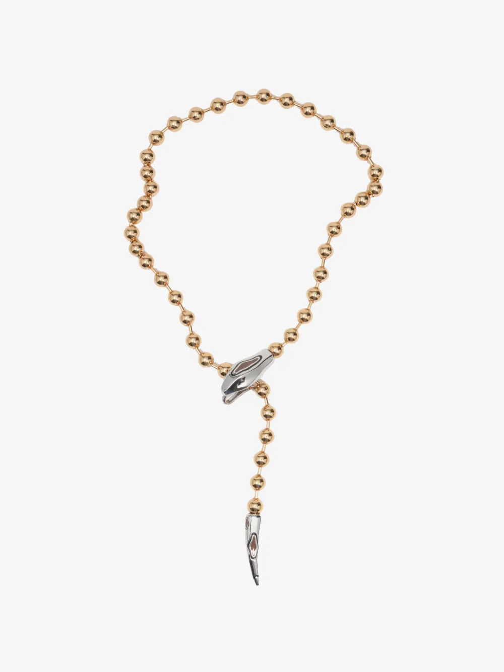 gold chain necklace with snake head
