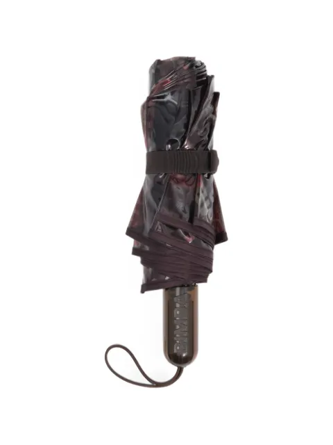 BIMBA Y LOLA  smoky burgundy checked print umbrella