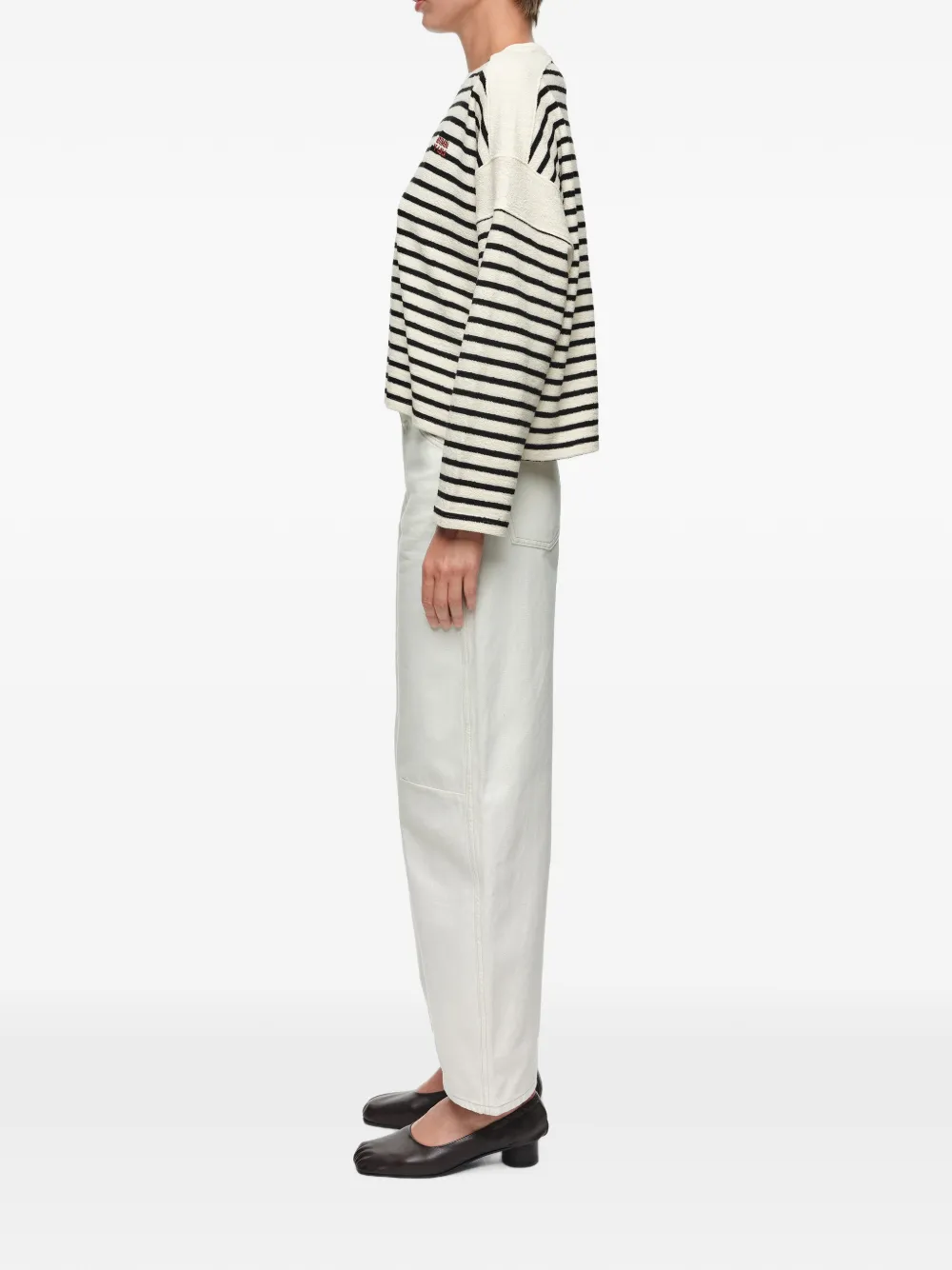 BIMBA Y LOLA Gestreept T-shirt met lange mouwen Beige