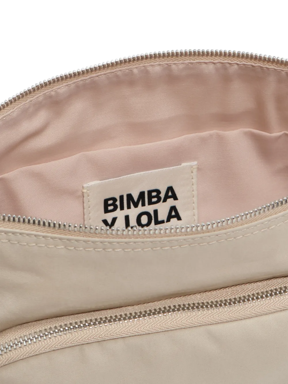 BIMBA Y LOLA Kleine katoenen tas met zak Beige