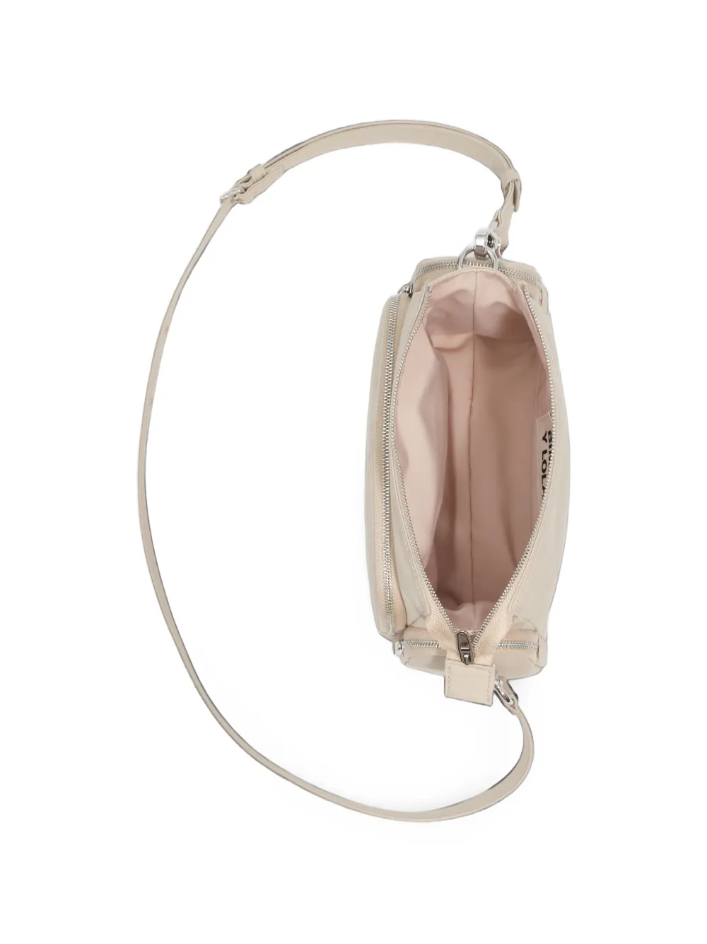 BIMBA Y LOLA Kleine katoenen tas met zak Beige