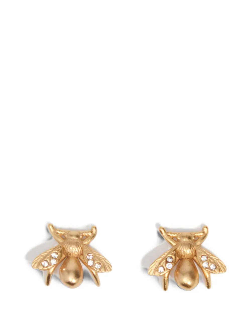 BIMBA Y LOLA boucles d’oreilles abeille en or vieilli avec cristaux