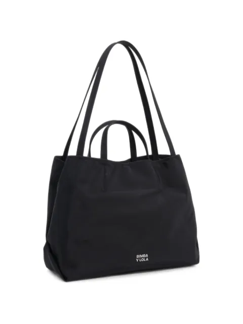BIMBA Y LOLA grand sac à main en nylon noir