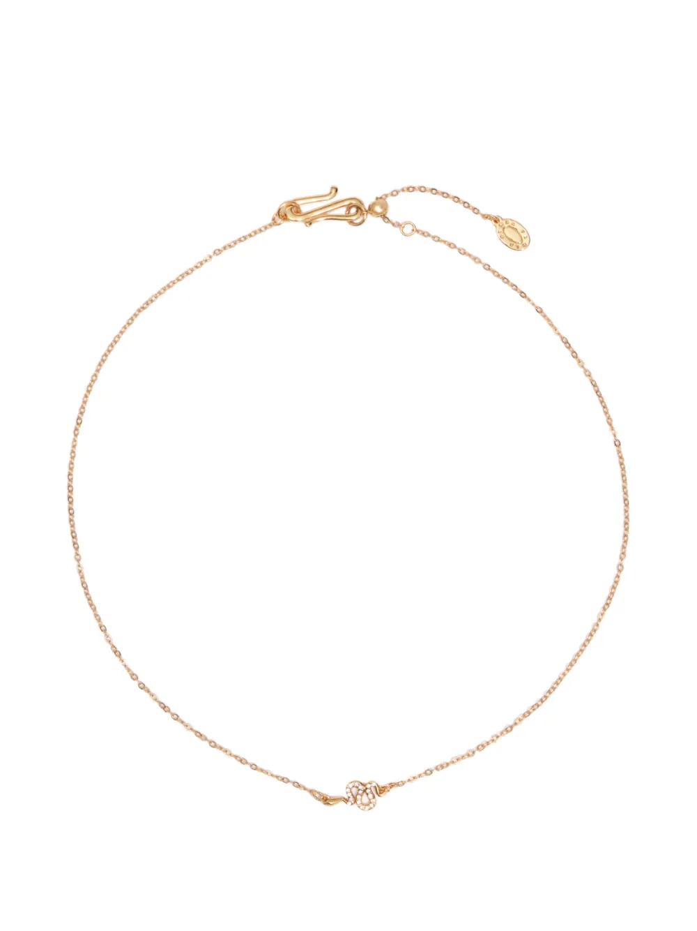 BIMBA Y LOLA Halskette mit goldfarbenen Kristallen