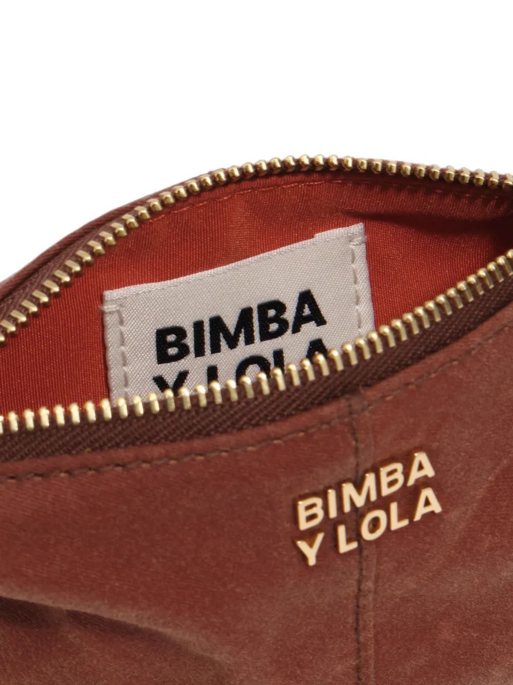 BIMBA Y LOLA Make-uptas met logo-plakkaat Bruin