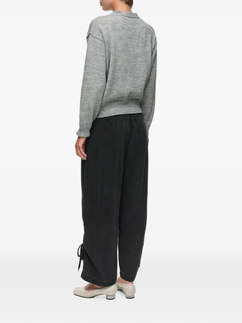 BIMBA Y LOLA Wollen vest met melange-effect Grijs