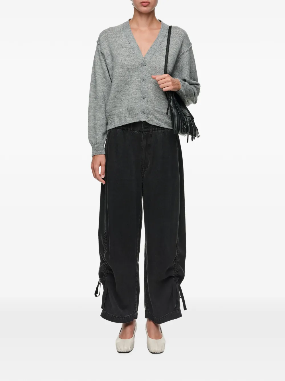 BIMBA Y LOLA Wollen vest met melange-effect Grijs
