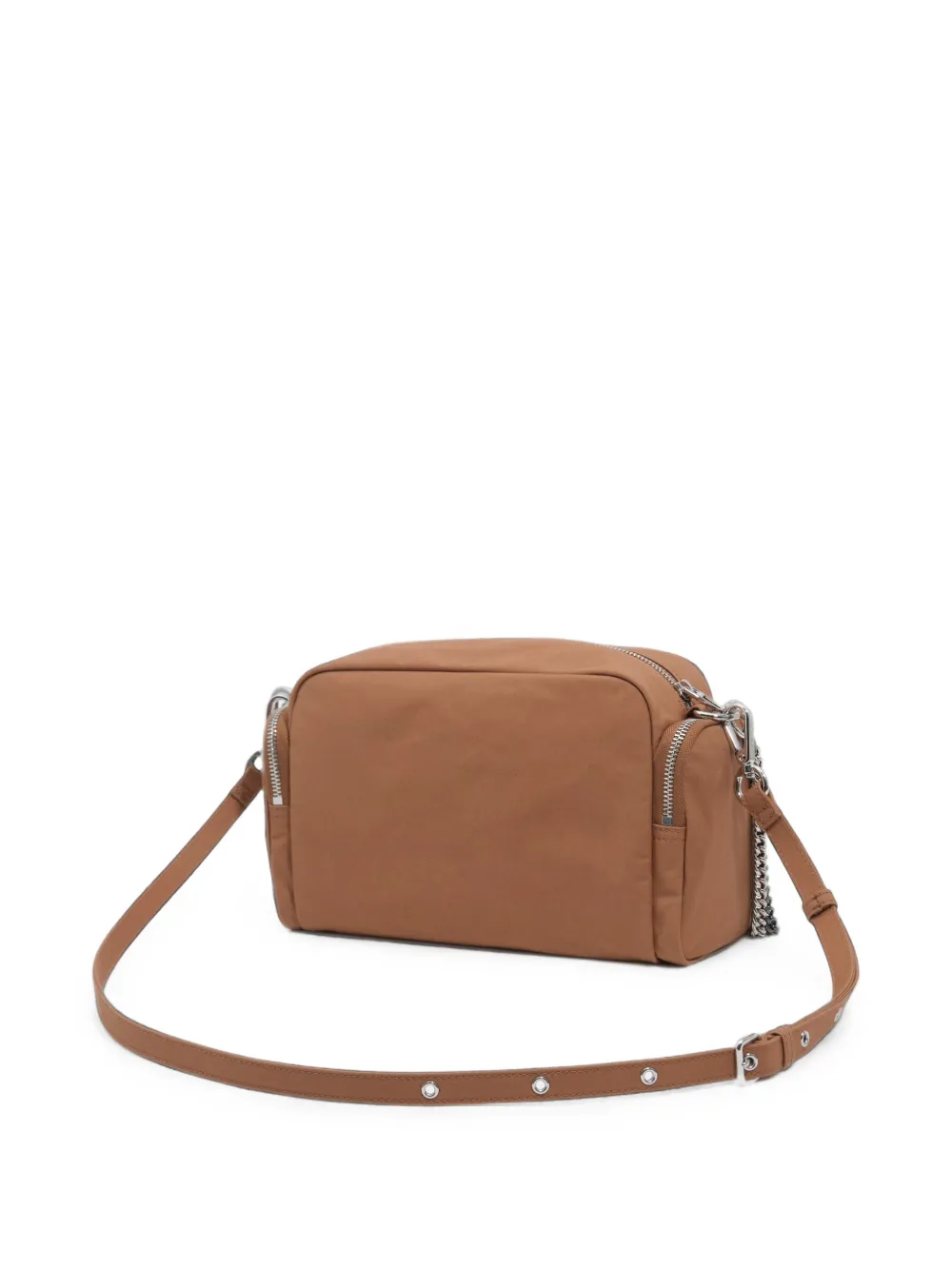 BIMBA Y LOLA Grote katoenen crossbodytas met zak Bruin