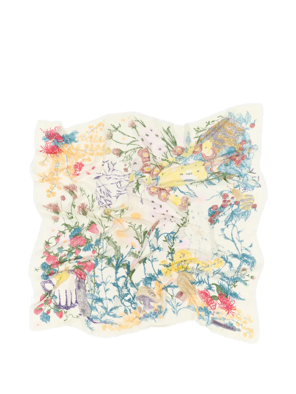 BIMBA Y LOLA Wild pointillism sjaal Beige