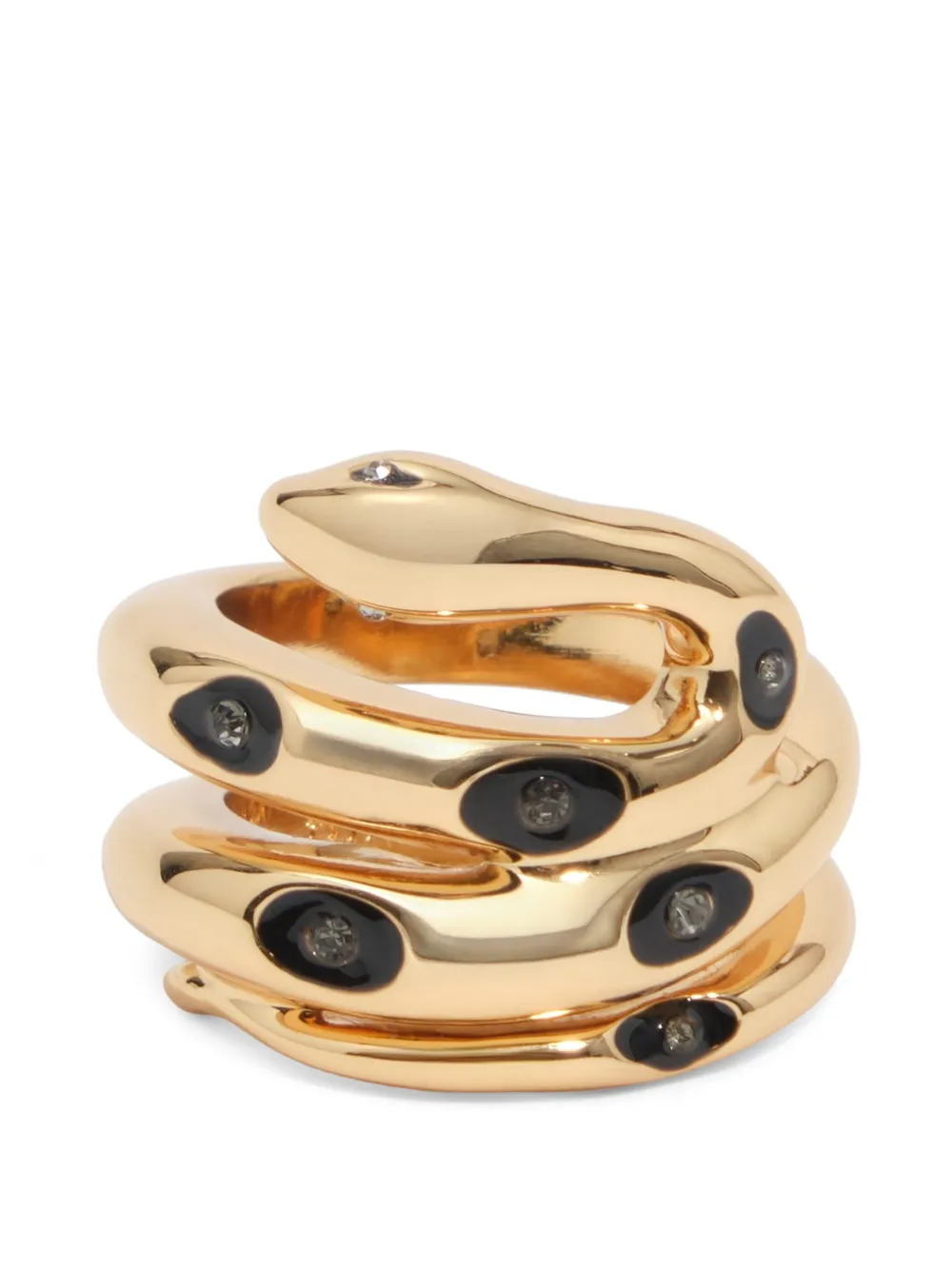 BIMBA Y LOLA gold snake spiral ring