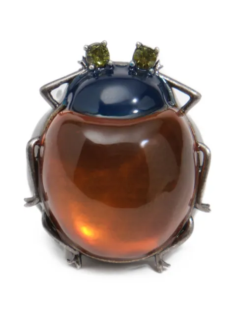 BIMBA Y LOLA amber beetle ring