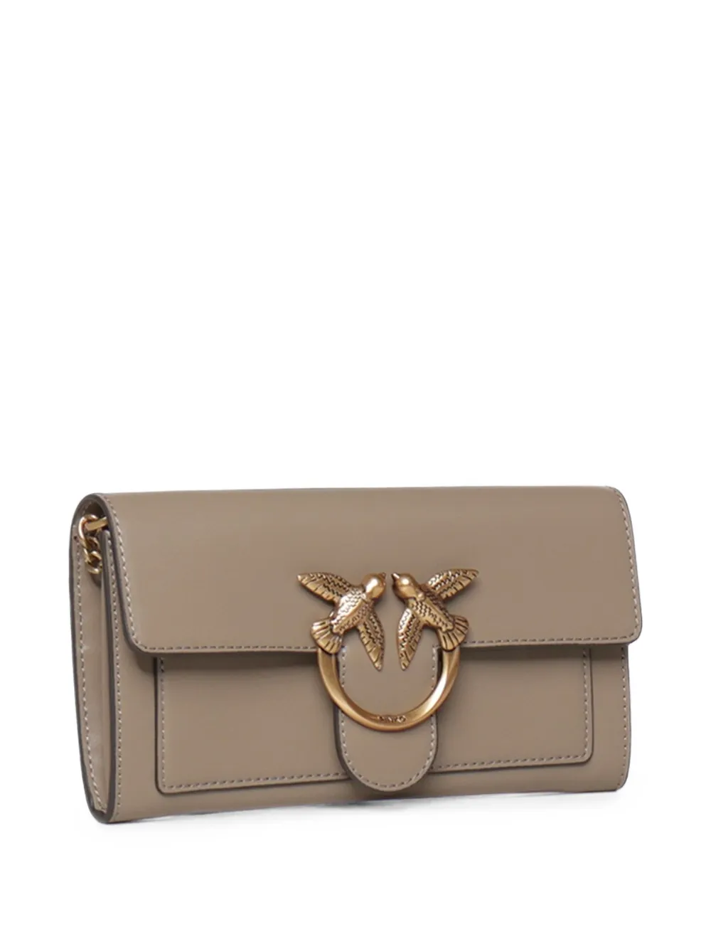 PINKO Love Bag Wallet schoudertas met schakelketting Grijs