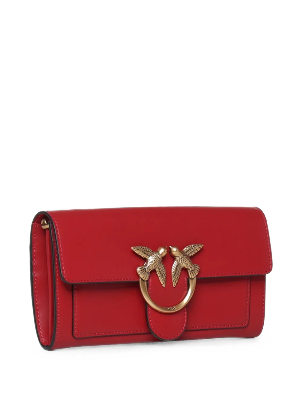 PINKO Love Bag Wallet schoudertas met schakelketting Rood