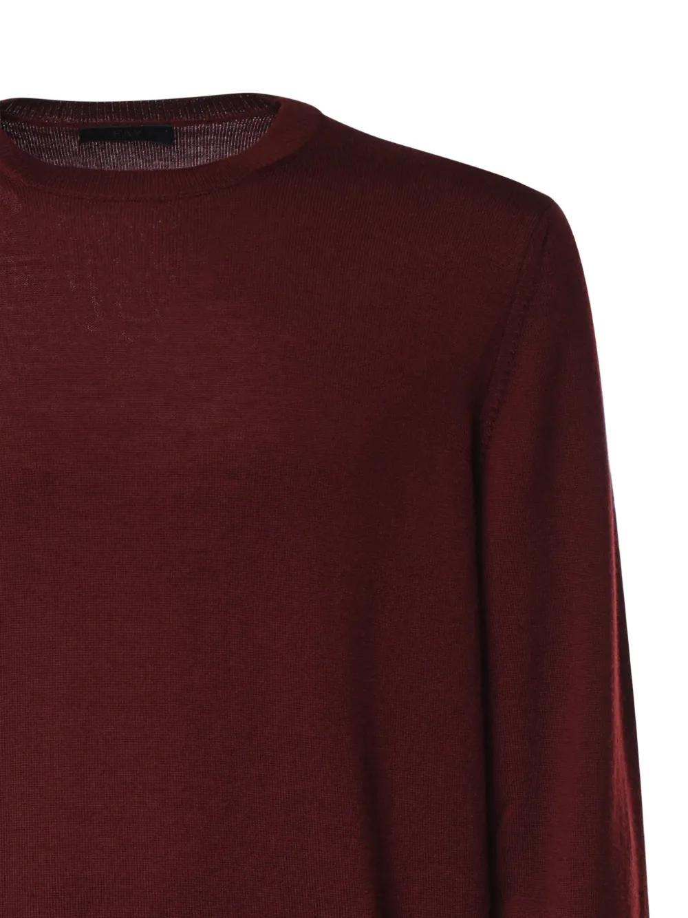 Fay crew-neck virgin wool sweater Rood