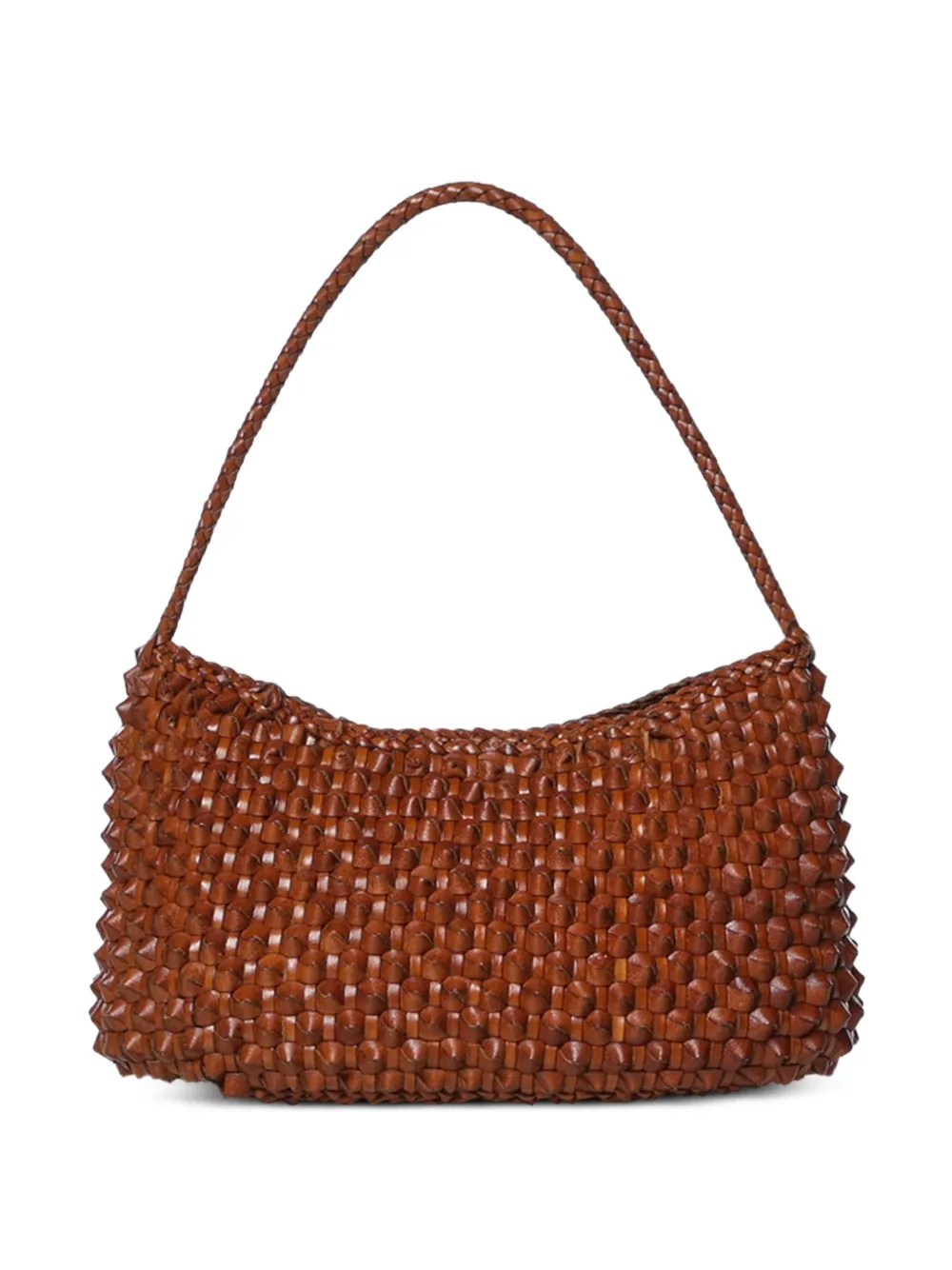 DRAGON DIFFUSION Basil Cactus tan shoulder bag - Marrone