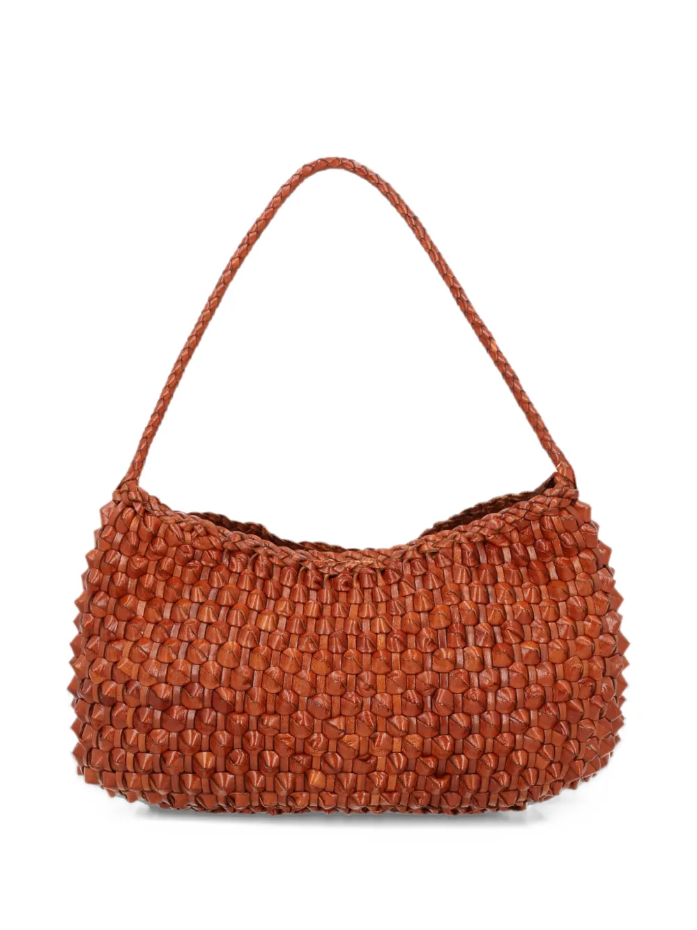 DRAGON DIFFUSION Basil Cactus tan shoulder bag - Marrone