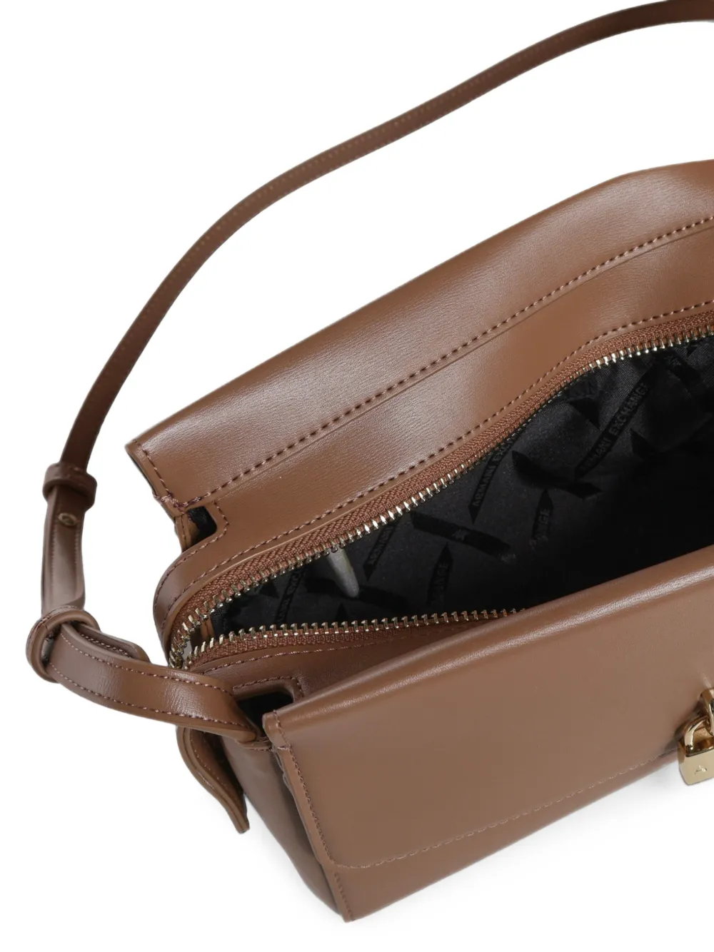 Armani Exchange Crossbodytas met slot Bruin