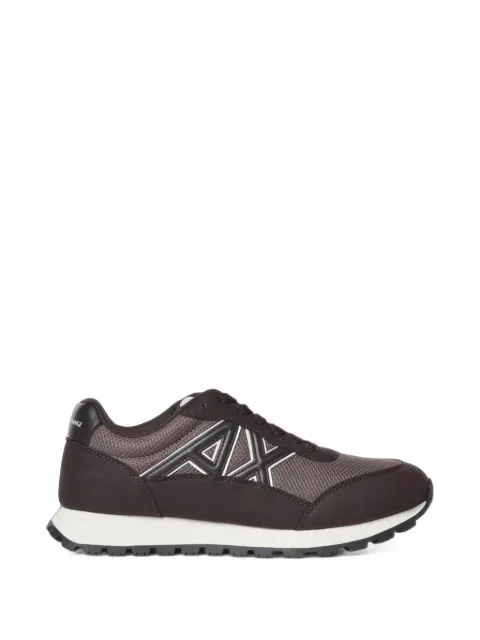 Armani Exchange logo-patch panelled sneakers