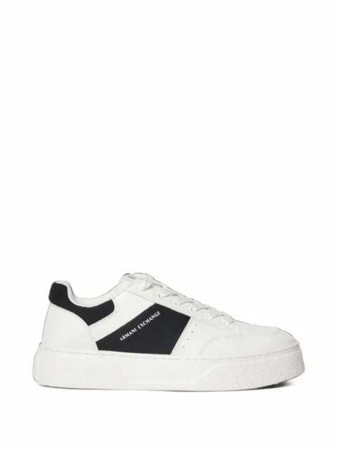 Armani Exchange panelled platform sneakers