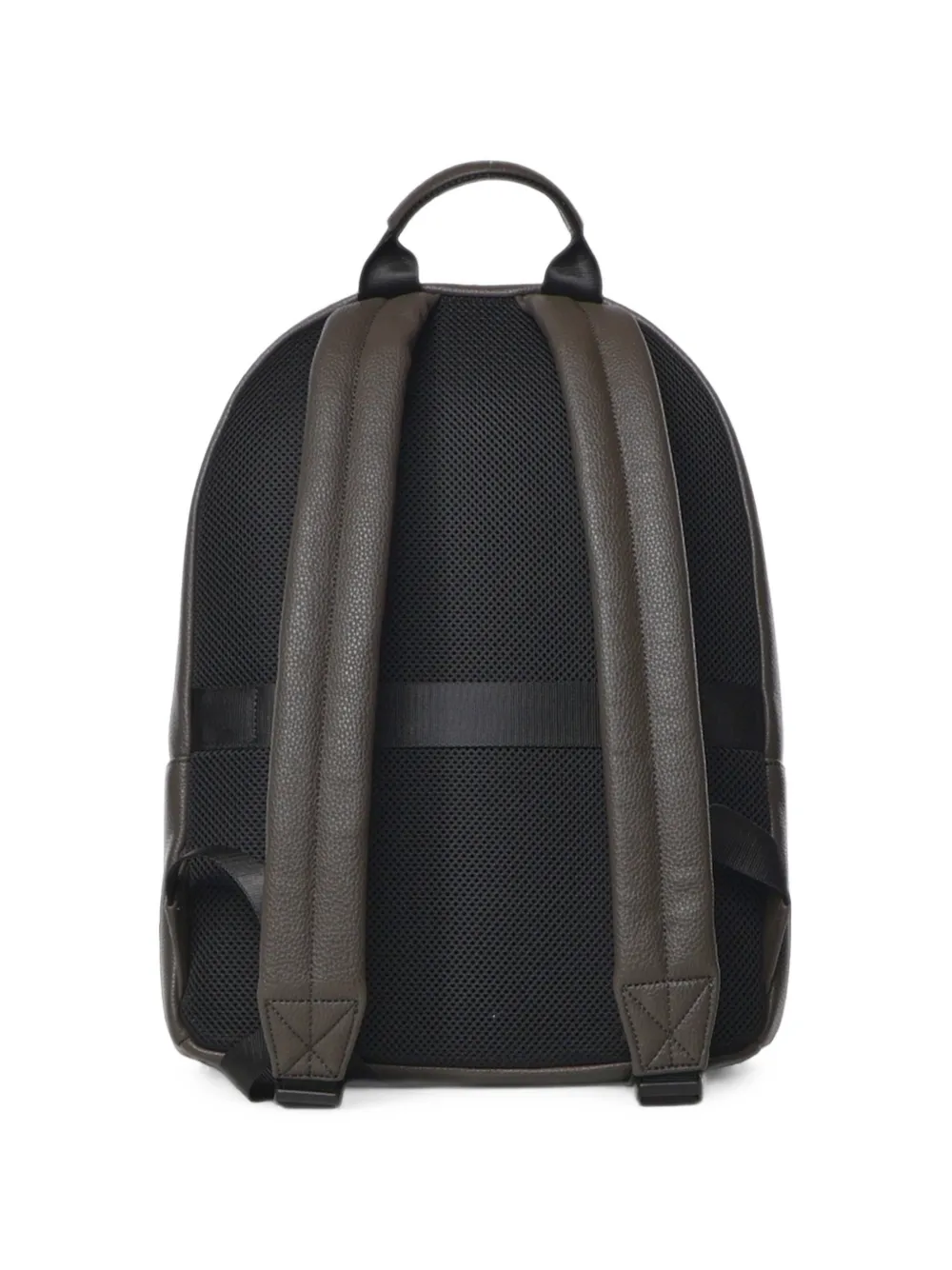 Armani Exchange Rugzak met korrelige textuur en logoband Bruin