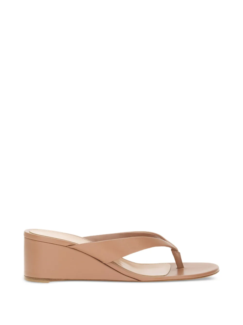 Gianvito Rossi thong wedged sandals - Toni neutri