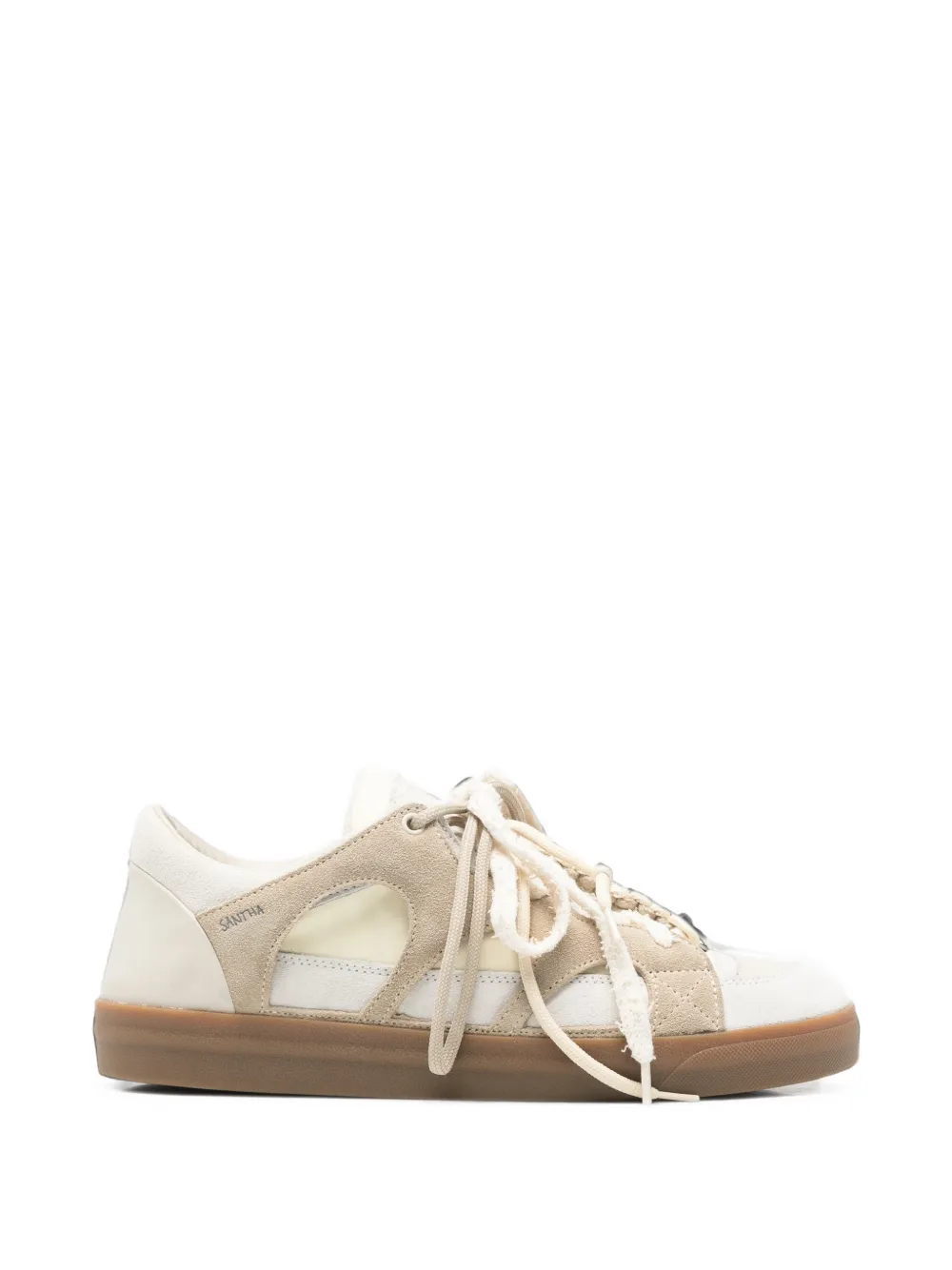 SANTHA panelled lace-up sneakers