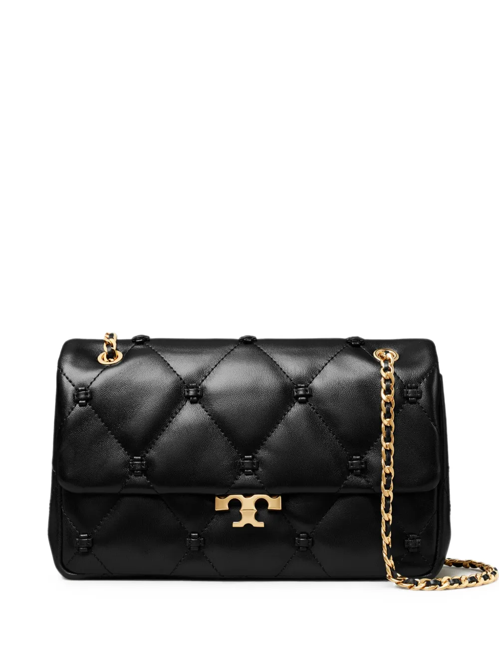 Tory Burch Kleine Bunny Knot Schultertasche - Schwarz