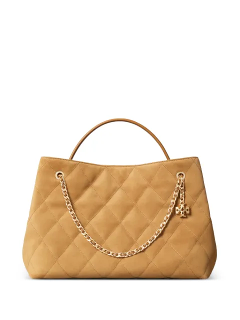Tory Burch Fleming suede carryall bag
