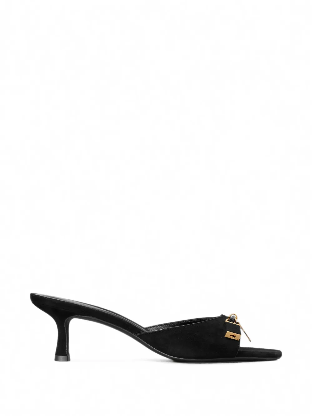 Tory Burch lock kitten heel sandals