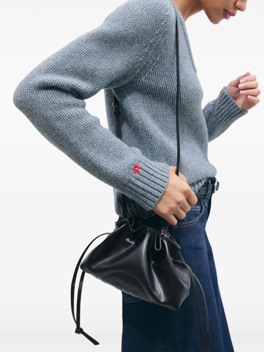 Tory Burch Ella shopper met trekkoord Zwart