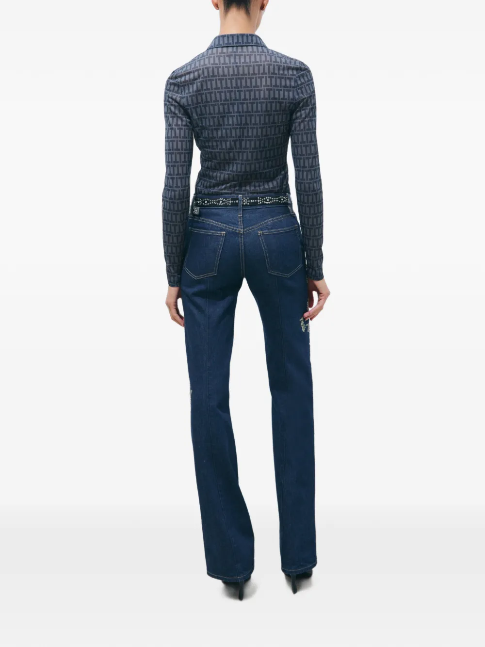 Tory Burch Crêpe overhemd Blauw