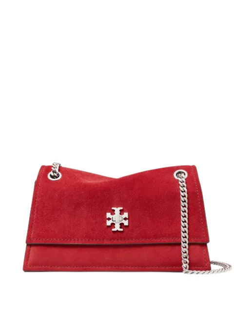Tory Burch bolsa de hombro Kira mini de gamuza con cierre giratorio