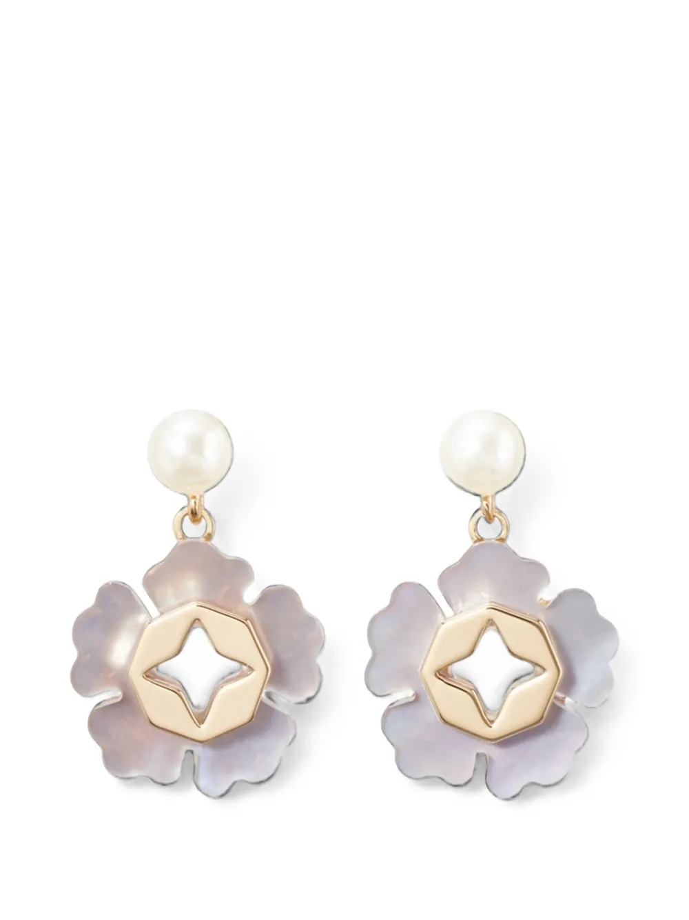 Tory Burch Forget Me Not pearl drop earrings