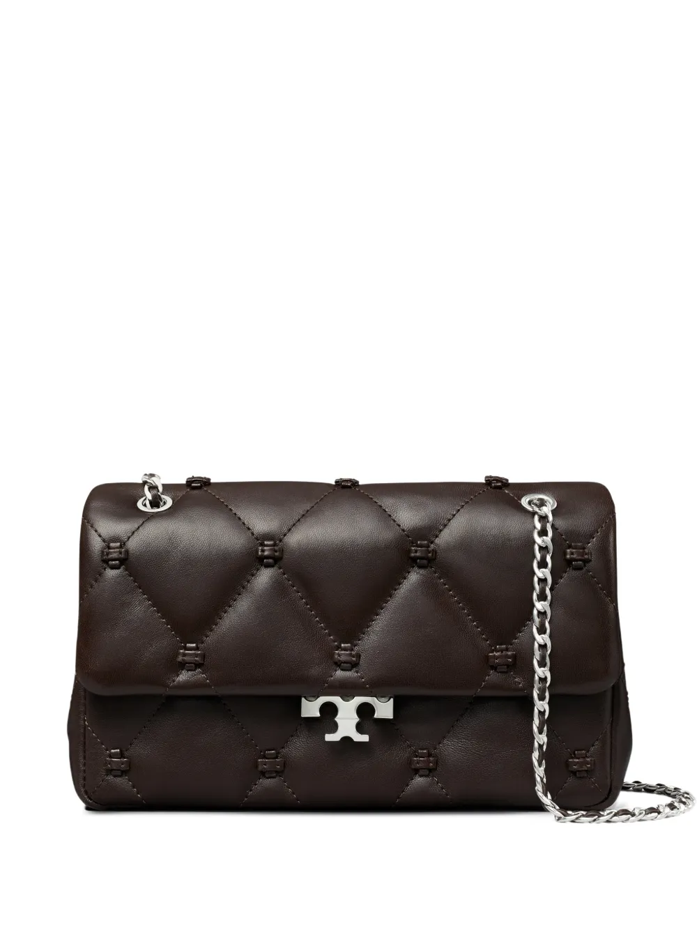 Tory Burch Kleine Bunny Knot Schultertasche - Braun