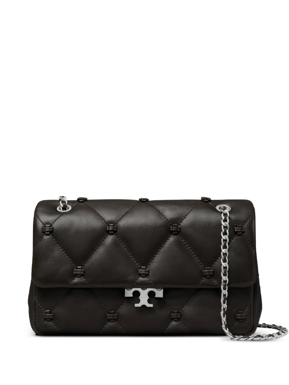 Tory Burch small Bunny Knot shoulder bag - Marrone