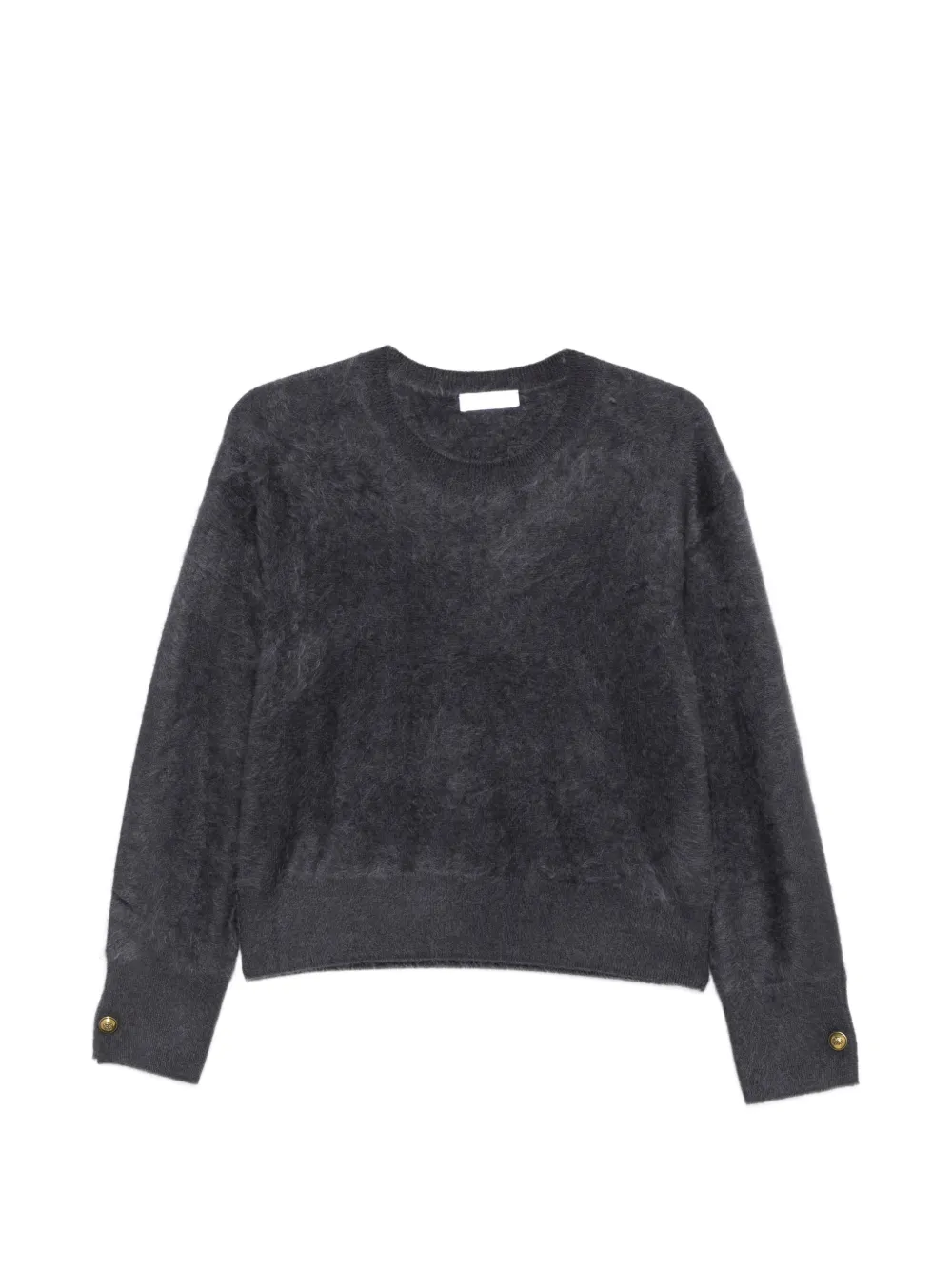 Majestic Filatures Maglione con bottoni sui polsini - Grigio