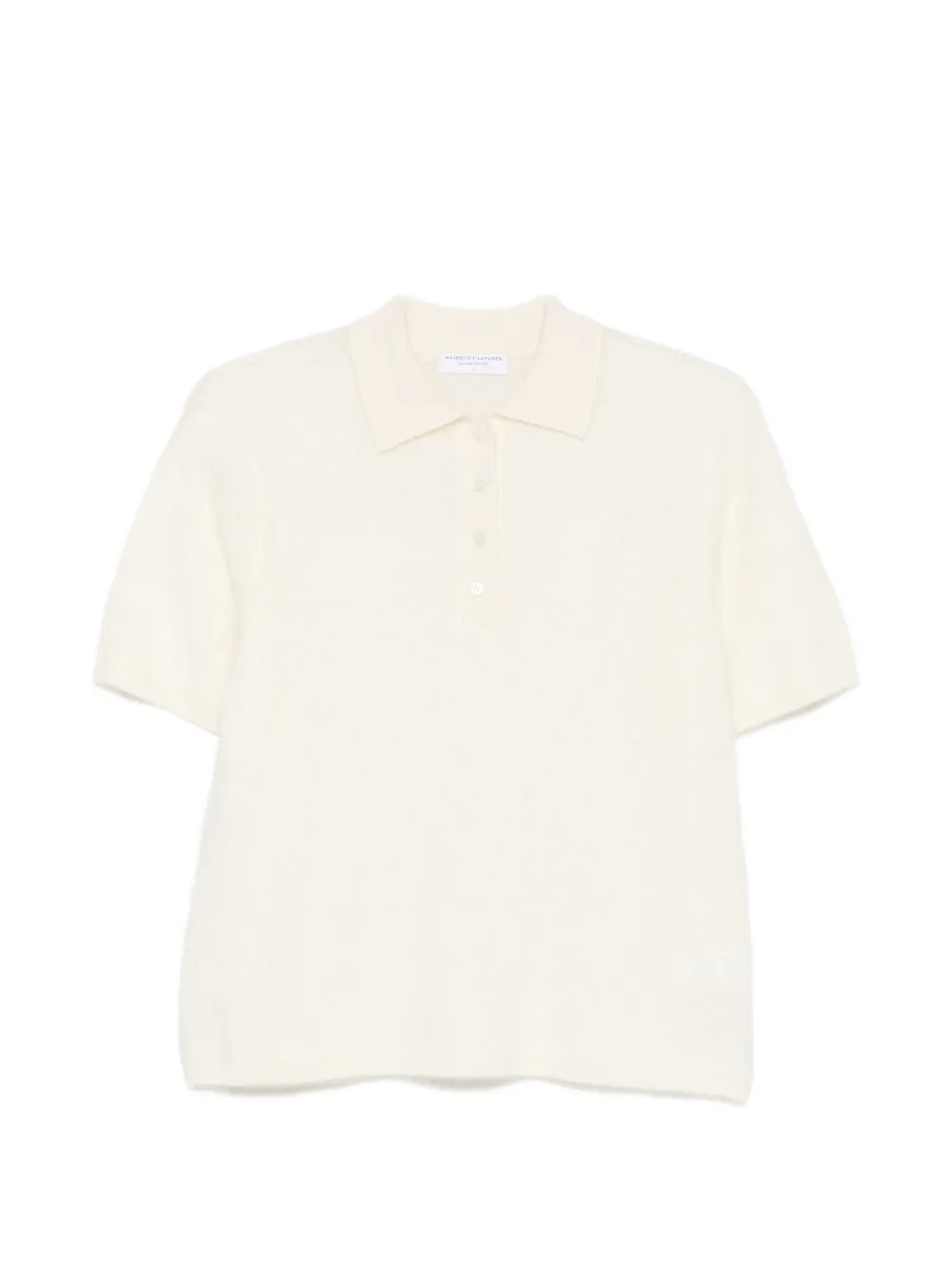 Majestic Filatures Poloshirt met korte mouwen Beige
