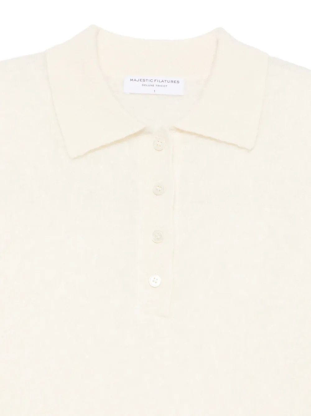 Majestic Filatures Poloshirt met korte mouwen Beige