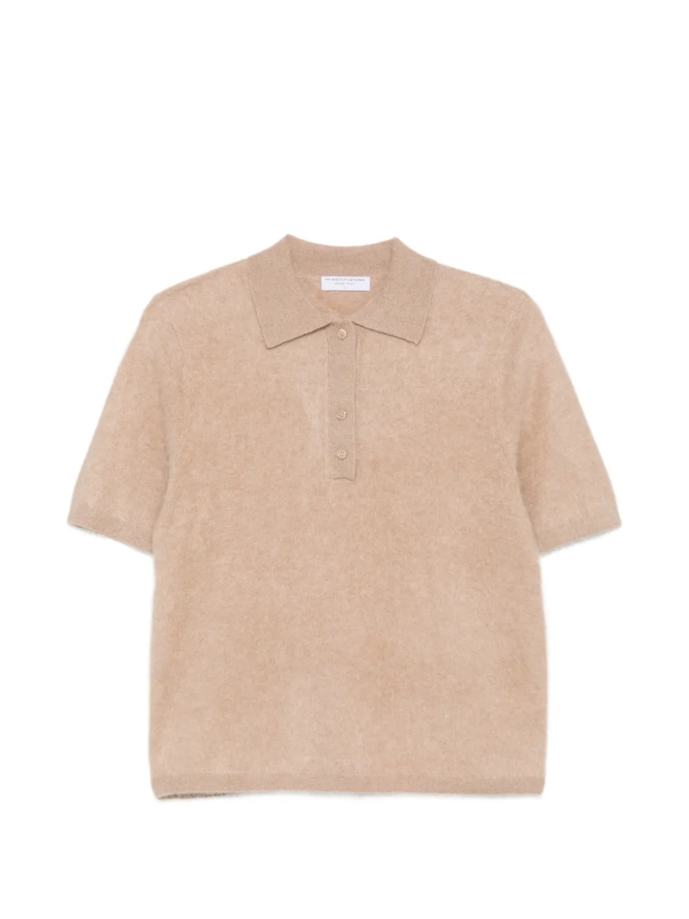 Majestic Filatures Poloshirt met korte mouwen Beige