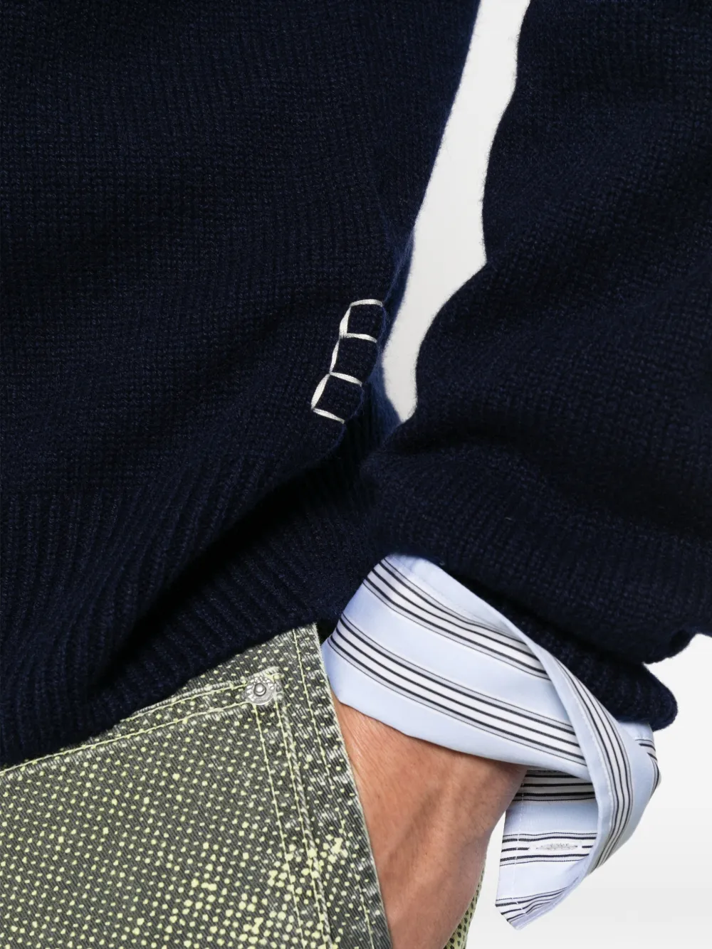 JW Anderson Trui met V-hals Blauw