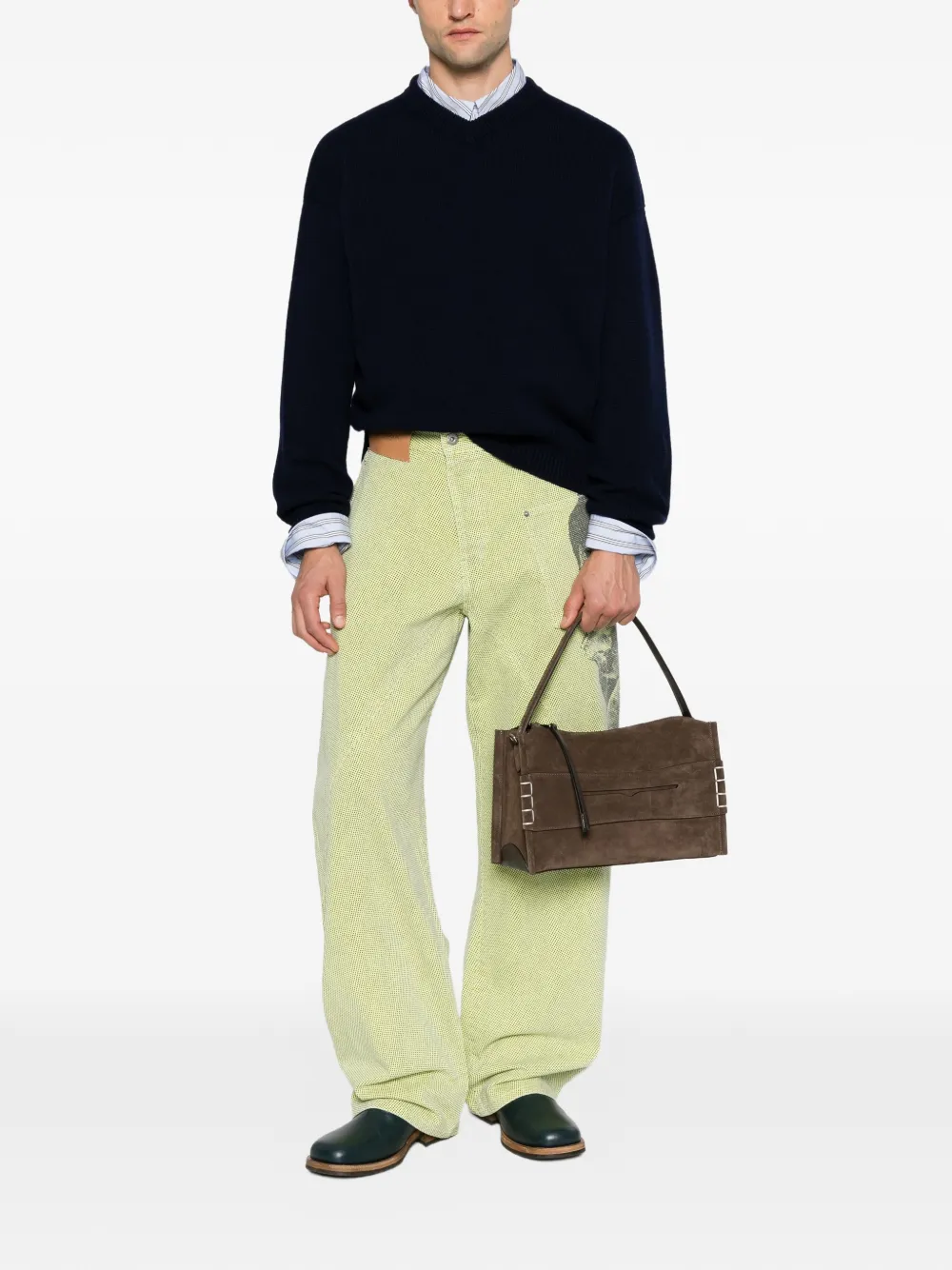 JW Anderson Trui met V-hals Blauw
